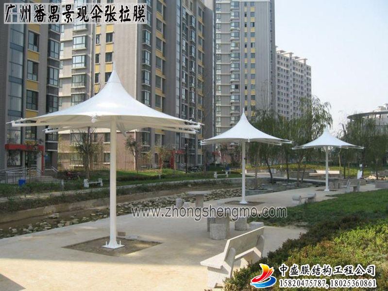 广东广州番禺景观伞膜结构工程