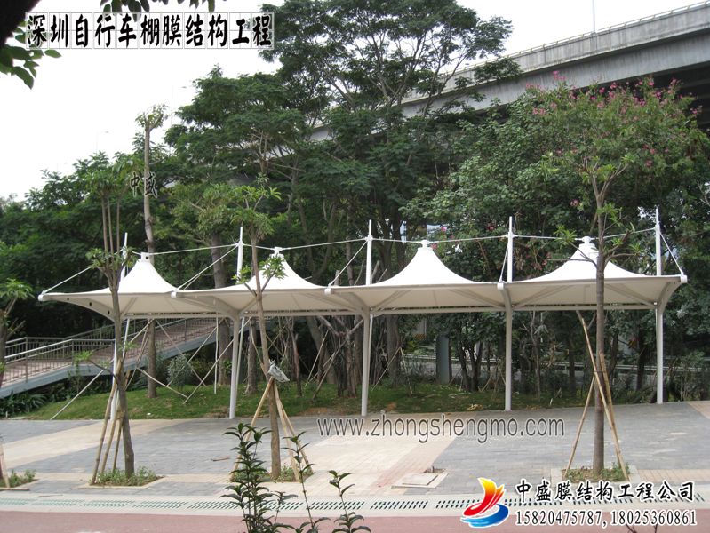 深圳自行车棚膜结构